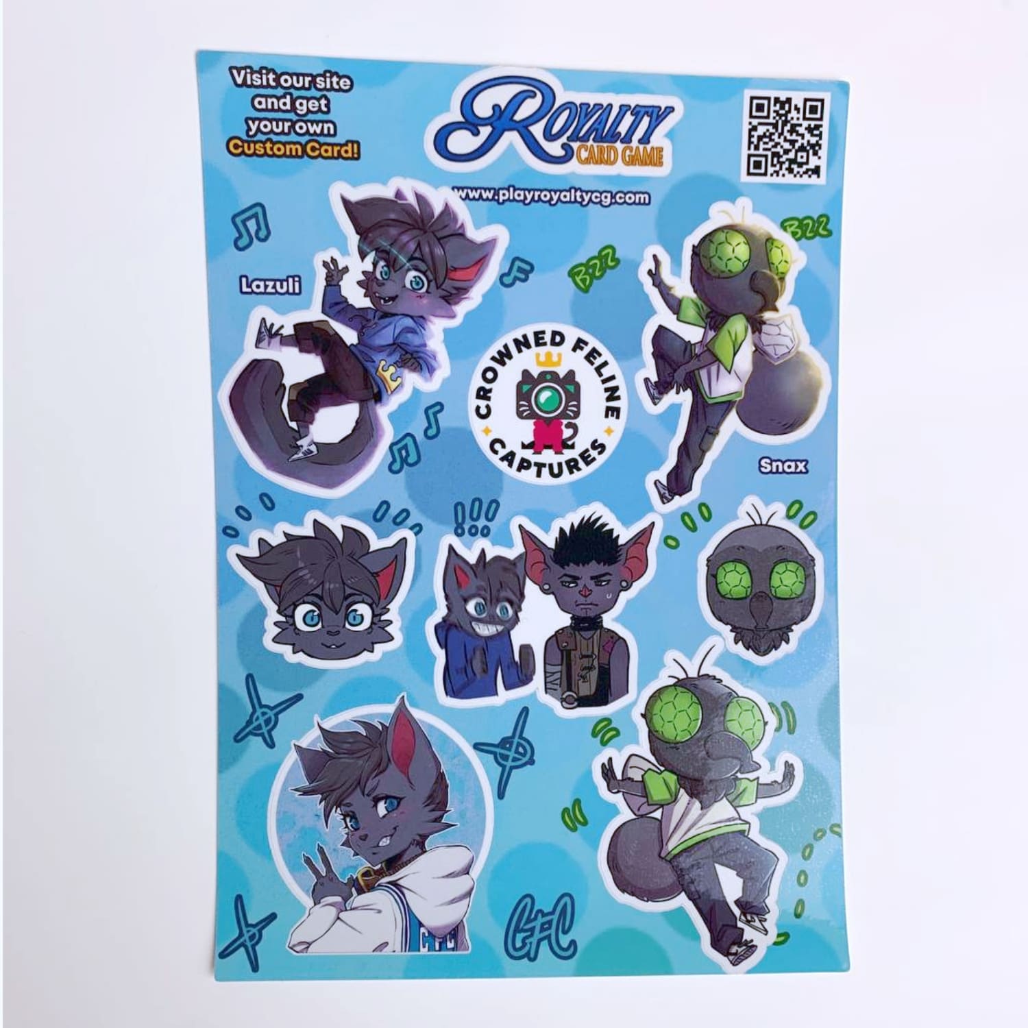 Sticker Sheet - Crowned Feline Captures